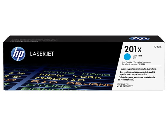 Toner HP 201X Cyan CF401X 2,3K
