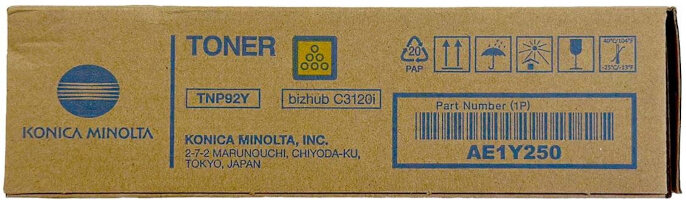 Toner Konica Minolta TNP-92Y Yellow 4K