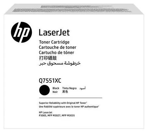 Toner HP 51XC Black Q7551XC 13K